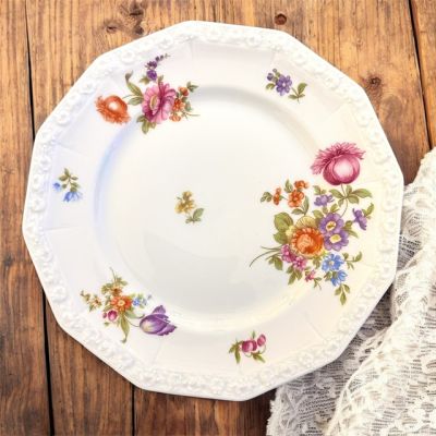 Тарелка Rosenthal Maria Classic Rose Мейсенский букет 17 см Германия