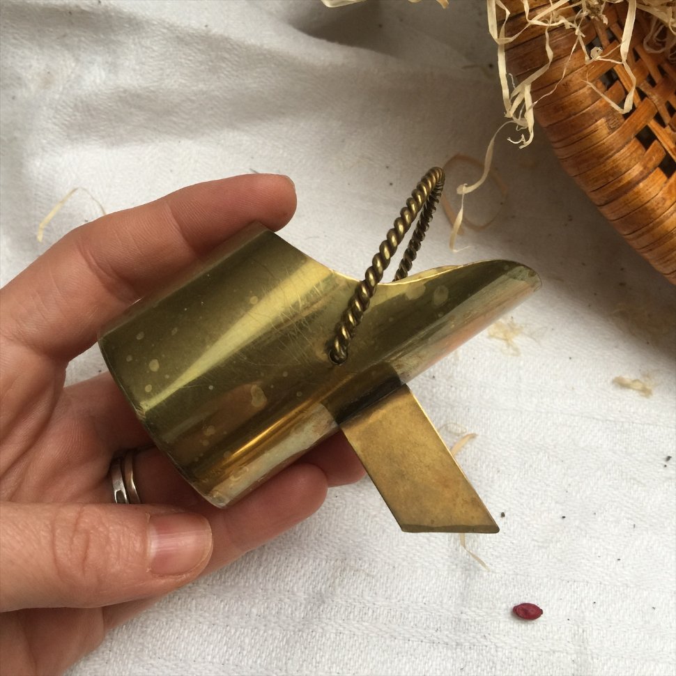 Сахарница латунная