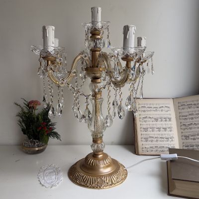 Лампа настольная на 6 ламп жирандоль 60 см Франция 