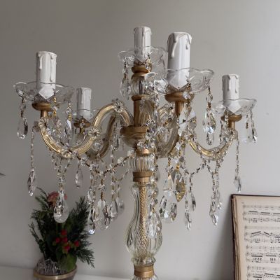 Лампа настольная на 6 ламп жирандоль 60 см Франция 