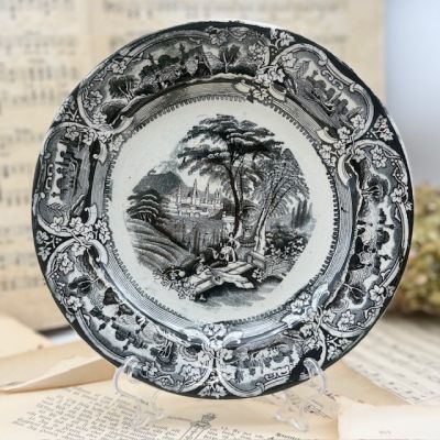 Тарелка J.T.H Bosphorus 21 см Staffordshire Англия конец 19 века