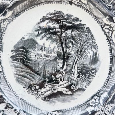 Тарелка J.T.H Bosphorus 21 см Staffordshire Англия конец 19 века