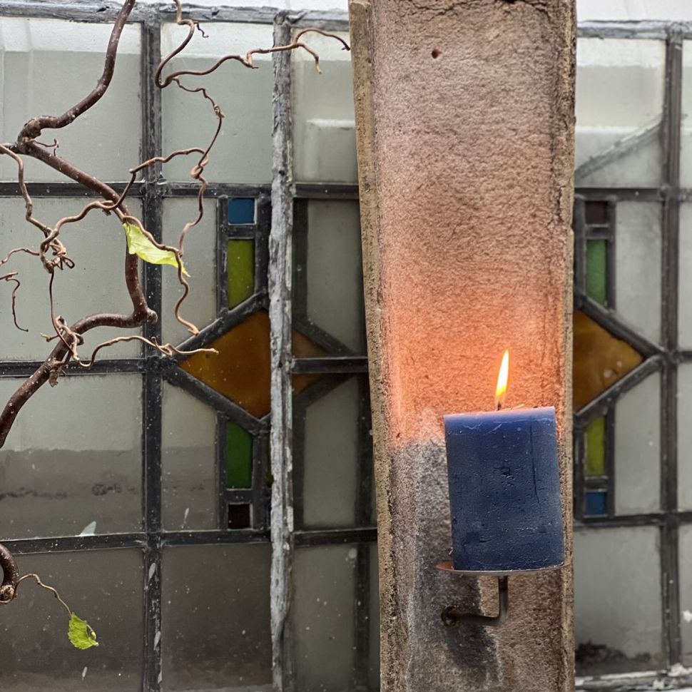 Подсвечник дизайнерский 49 см металл 