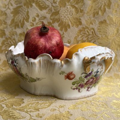 Ваза для фруктов Limoges Haviland 29 см Франция конец 19 века