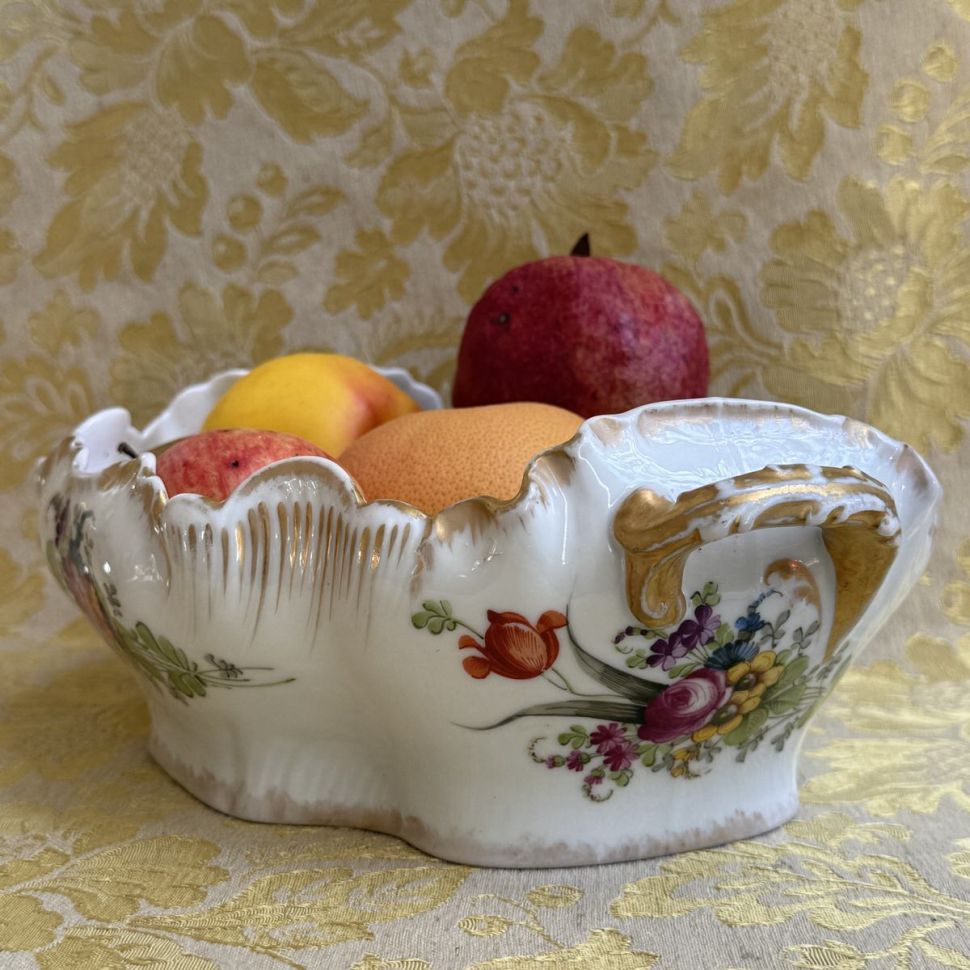 Ваза для фруктов Limoges Haviland 29 см Франция конец 19 века
