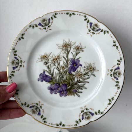 Тарелка Franklin Porcelain Edelweib 20 см фарфор Германия