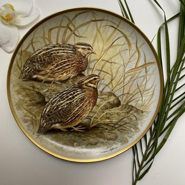 Тарелка Franklin Porcelain серии Gamebirds of the World  23 см 1979 г Франция