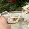 Розетка Royal Albert Old Country Roses 8 см Лебедь фарфор Англия