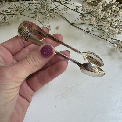 Щипцы для сахара Минерва 12 см серебро Франция