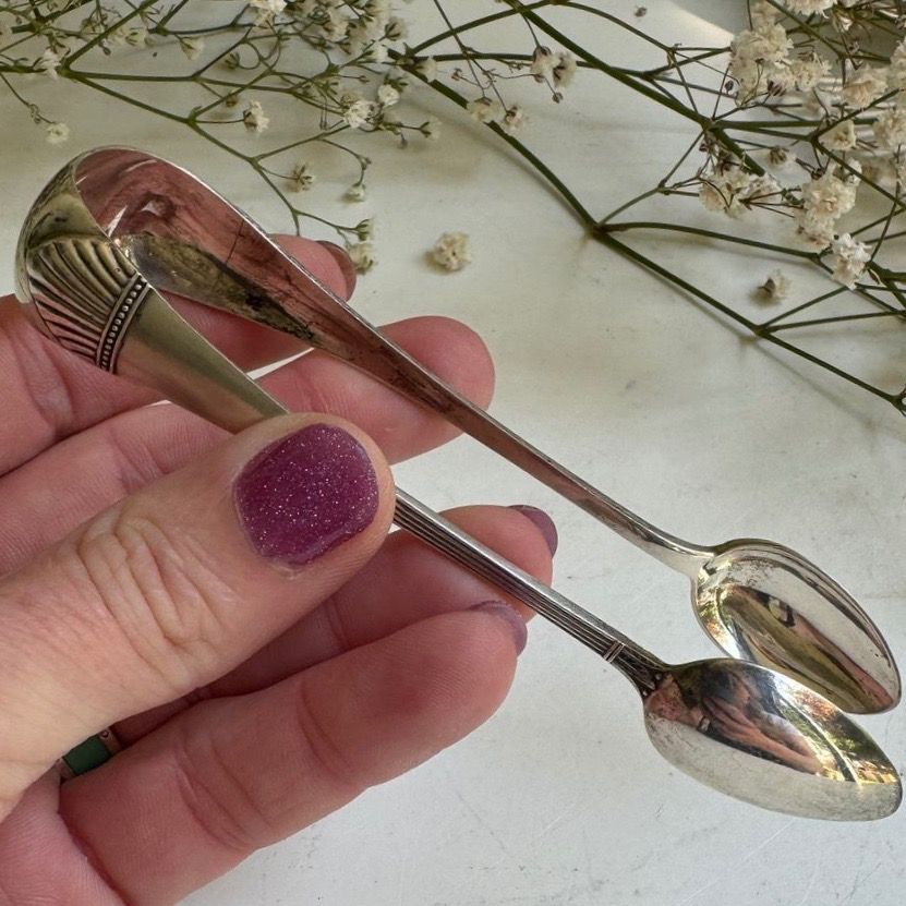 Щипцы для сахара Минерва 12 см серебро Франция