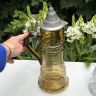 Пивная кружка кувшин 36 см стекло олово