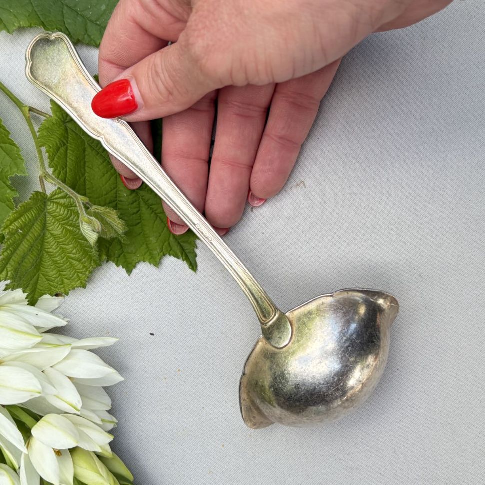 Ложка соусник 17 см Otto Kaltenbach Германия серебрение 