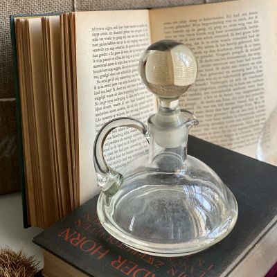 Штоф кувшин 250 мл хрусталь с массивно пробкой