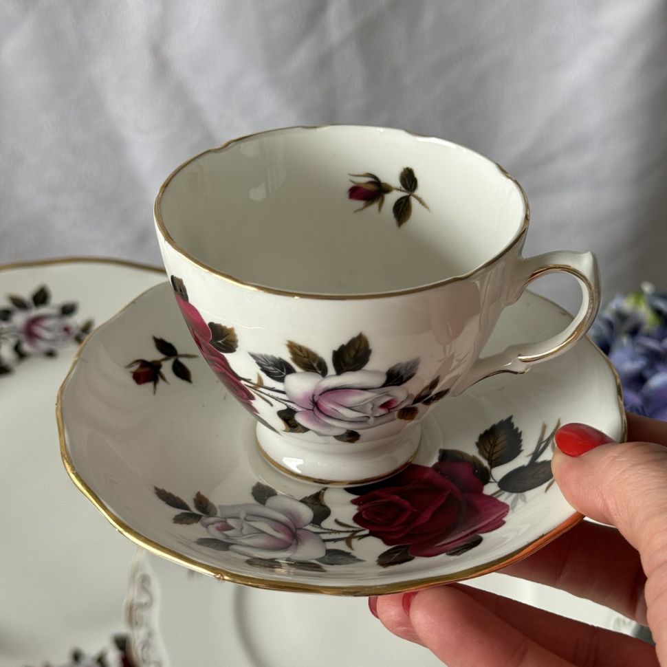 Чайная пара Colclough Ridgway Amoretta 1950 гг 200 мл Англия 