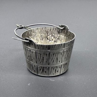 Ситечко для чая S.F.A.M. 5 см 1910 гг. серебрение Франция