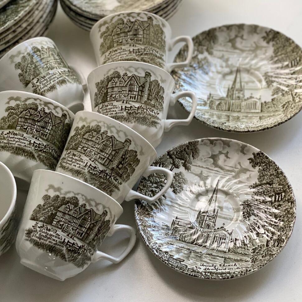 Блюдце без чашки 14,5 см Shakespeares Country Royal Essex Staffordshire