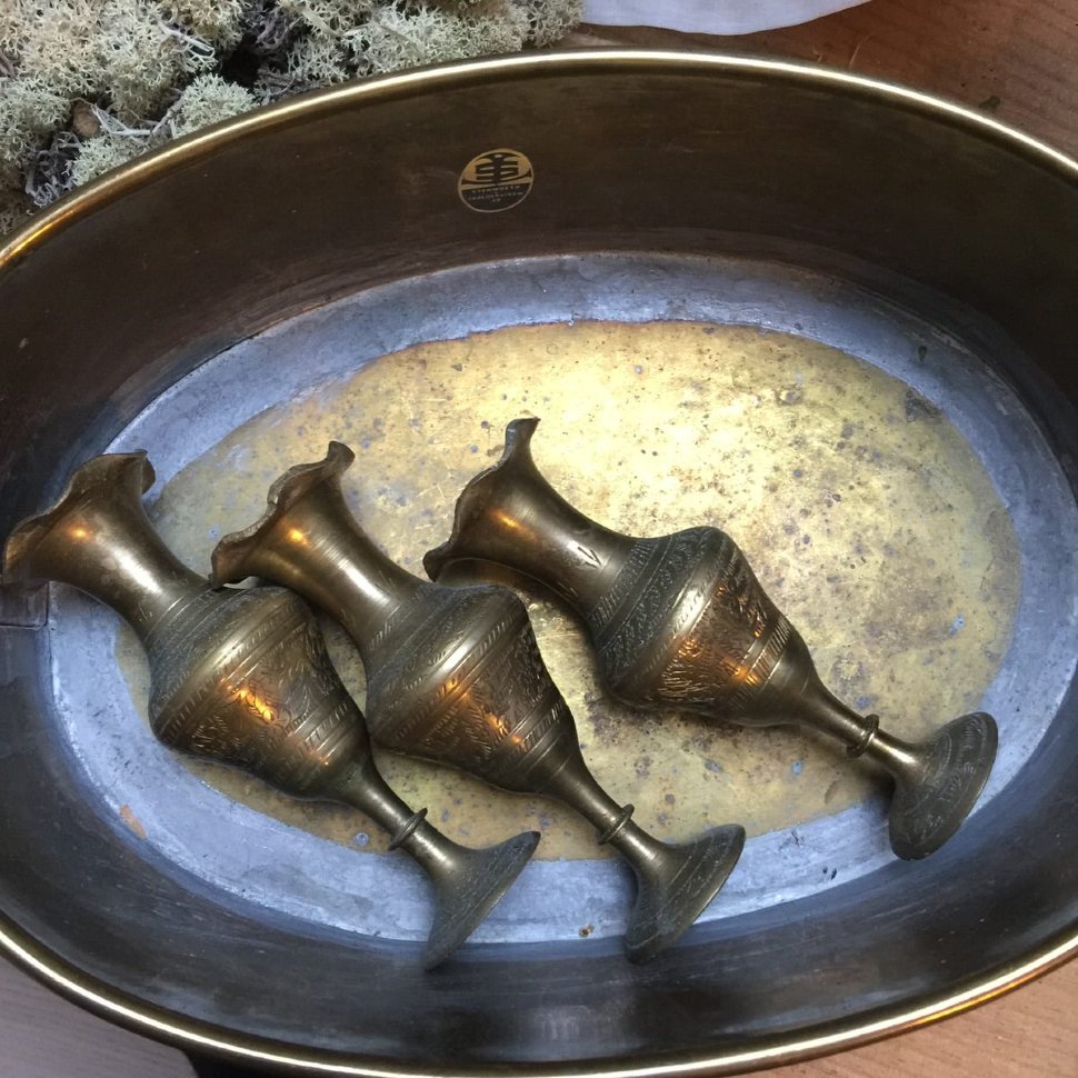 Ваза малая латунь