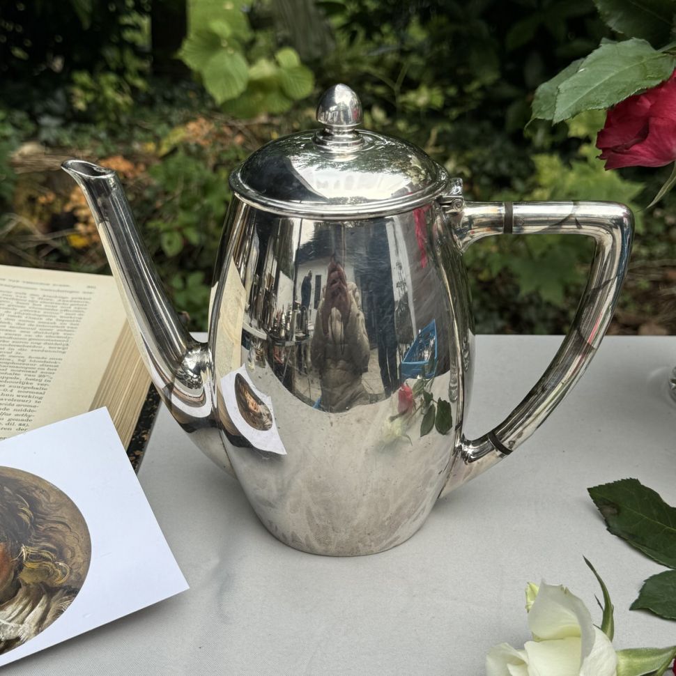 Чайник кофейник Wiskemann 1,3 л серебрение Бельгия уценка