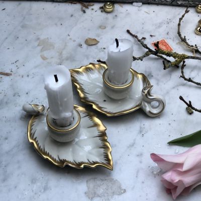 Подсвечник лист Gerald Porzellan Bavaria