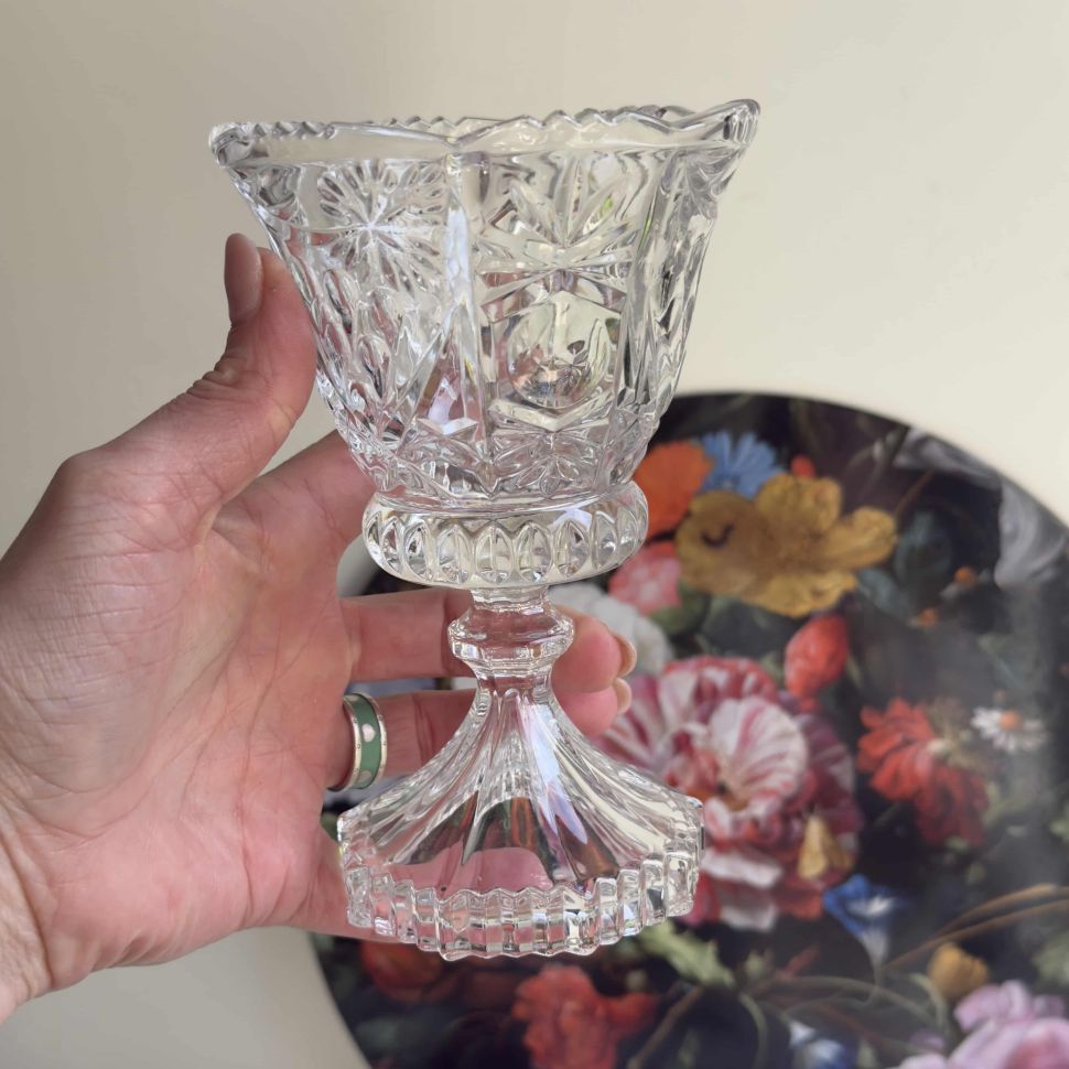Ваза Бокал 16 см хрусталь
