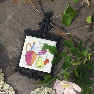 Подставка под горячее с керамической вставкой Виноград