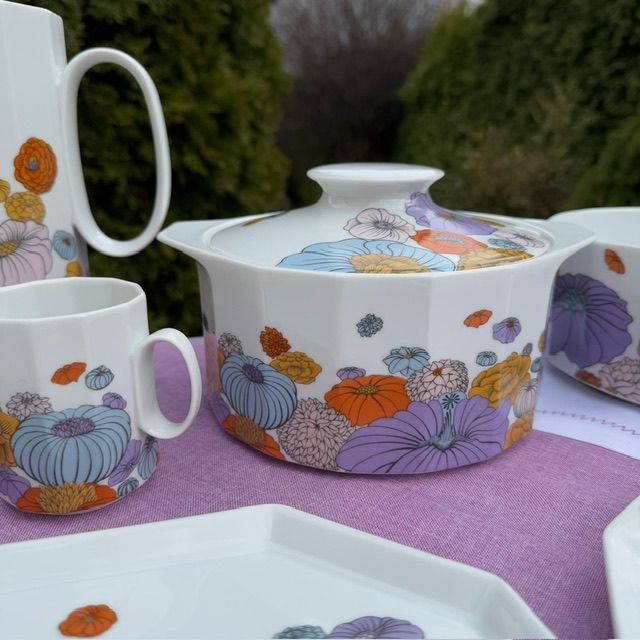 Супница терринница Rosenthal Polygon Patras 1,6 л 1960-1970 гг фарфор Германия