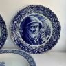 Тарелка блюдо Моряк Boch Freres La Louviere Delft 34 см Бельгия  