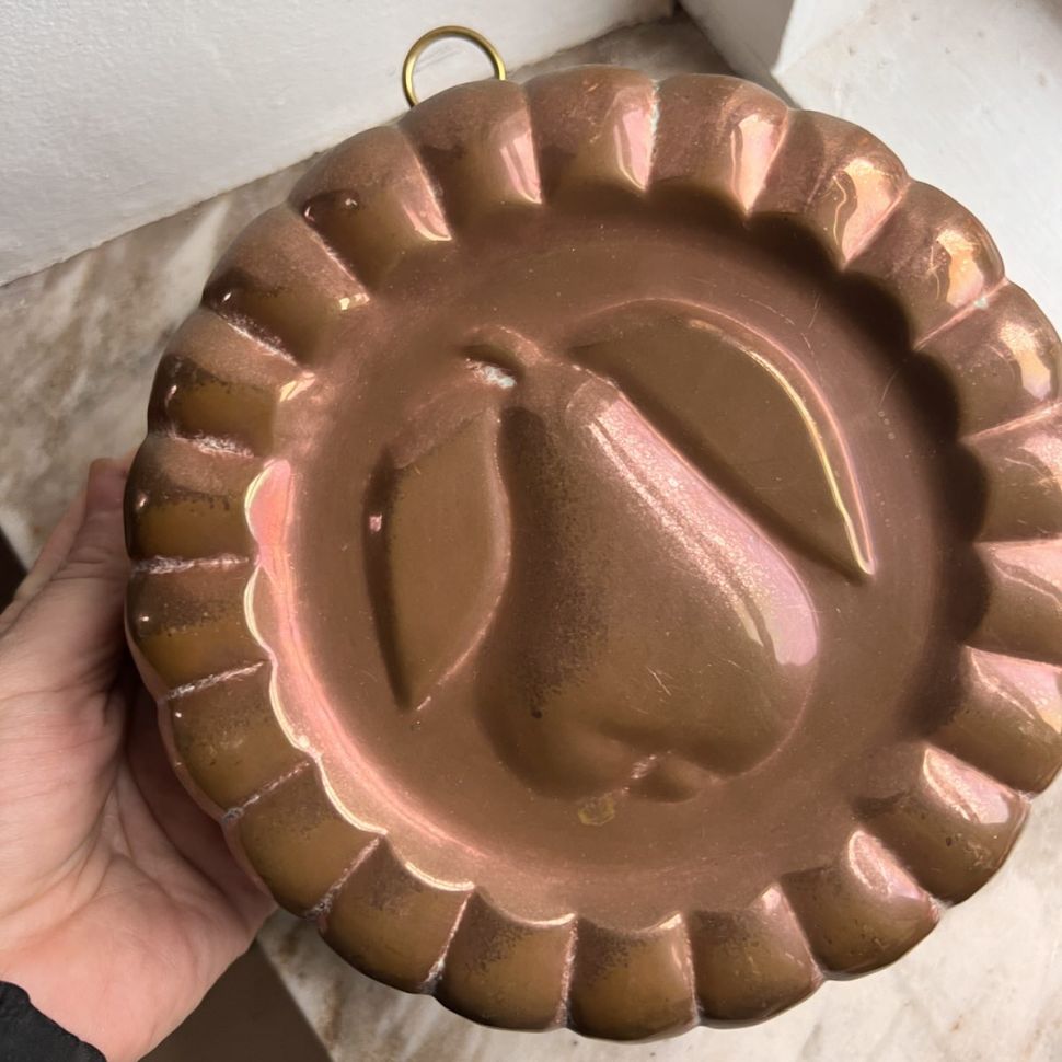 Форма для выпечки Груша 20 см медь