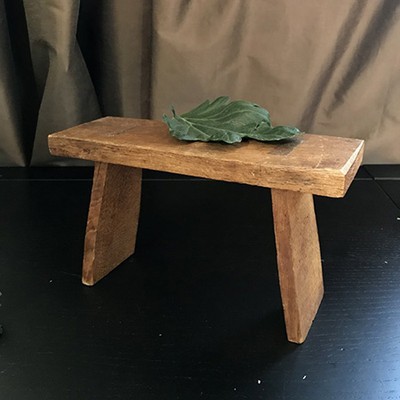 Мини скамья подставка дуб