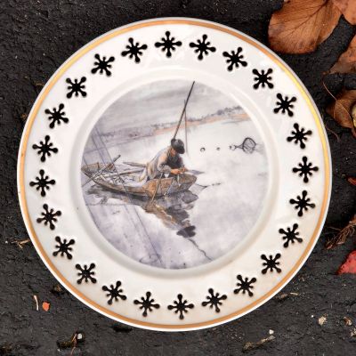 Тарелка 22 см Carl Larssons Мотив № 4 фарфор Дания