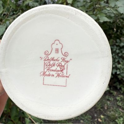 Кружка пивная Red Delft Amstel 500 мл ручная роспись Голландия