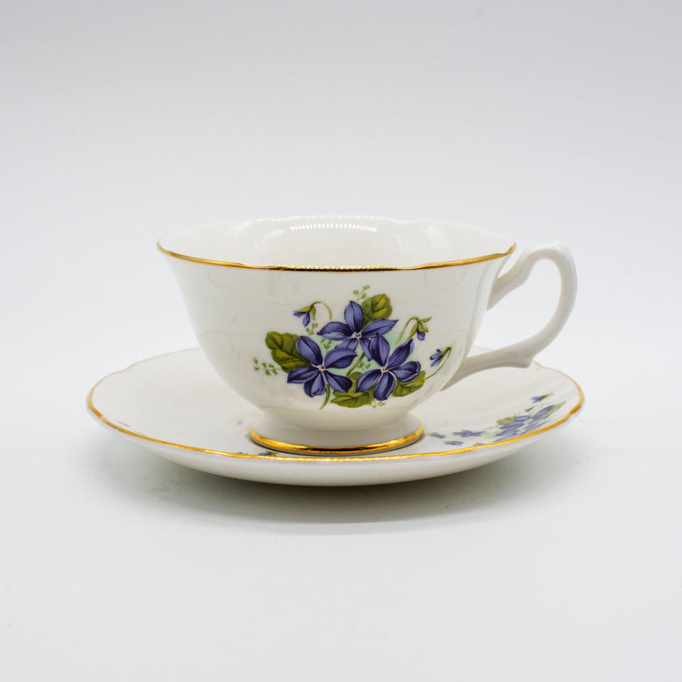 Чайная пара костяной фарфор Англия Marlborough