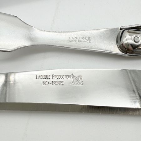 Набор вилка нож для разделки мяса Laguiole сталь Франция 