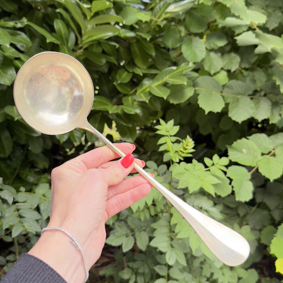 Половник 31 см серебрение Франция