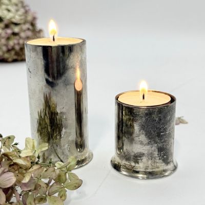 Подсвечник двусторонний 9 см мельхиор Франция