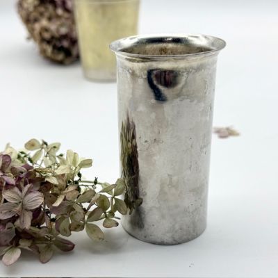 Подсвечник двусторонний 9 см мельхиор Франция