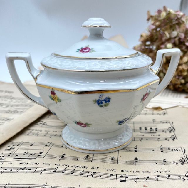 Сахарница Ph.Rosenthal Maria Classic Rose Мелкоцвет 17 см Германия