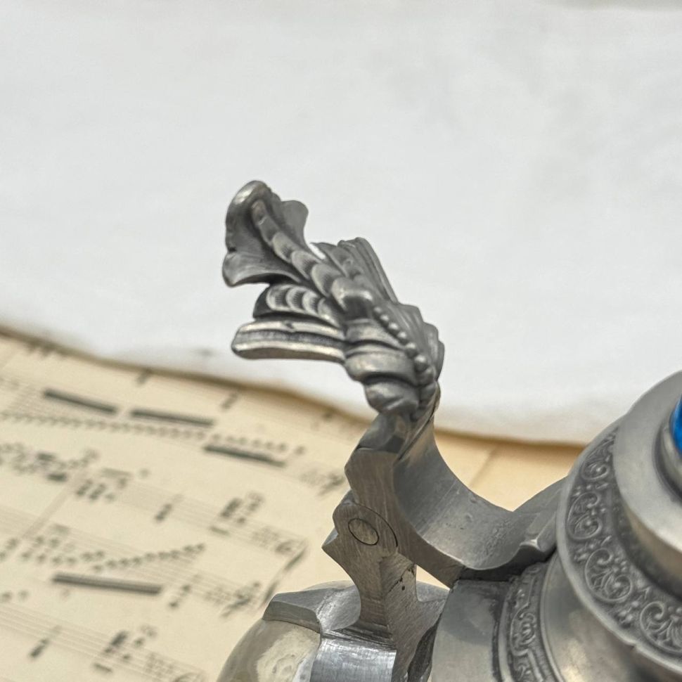 Кружка пивная 700 мл хрусталь олово Германия