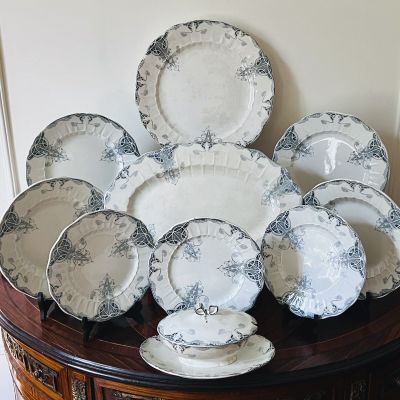 Блюдо овальное LG Lys 41 см Франция 1894-1913 гг.