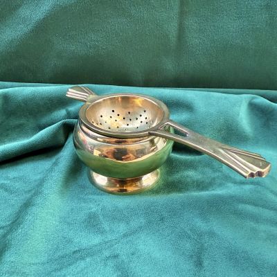 Ситечко для чая с подставкой 13 см Франция серебрение