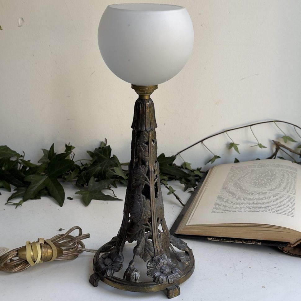 Лампа настольная 31 см латунь Франция 