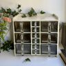 Полка со стеклянными ящиками первая половина XX века