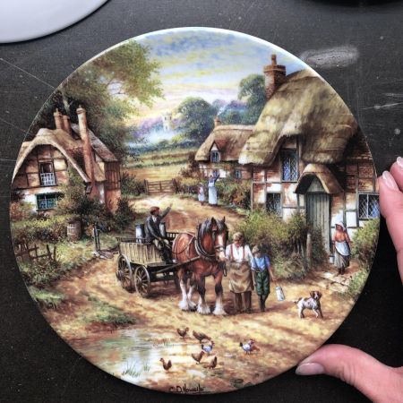 Тарелка 20см "Утреннее молоко", Chris Howells, Wedgwood
