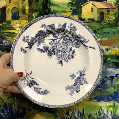 Тарелка глубокая Gustafsberg Wexio 25 см Швеция синий