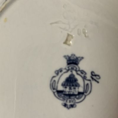 Тарелка глубокая Gustafsberg Wexio 25 см Швеция синий