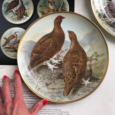 Тарелка Franklin Porcelain серии Gamebirds of the World  23 см 1979 г Франция