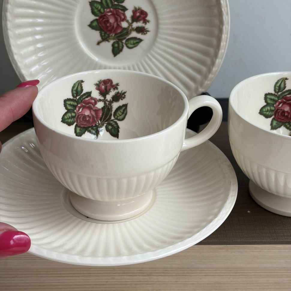 Чайная пара Wedgwood Moss Rose 180 мл Англия 