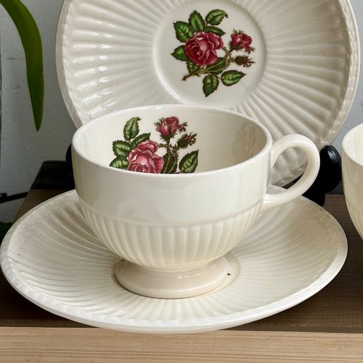  Чайная пара Wedgwood Moss Rose 180 мл Англия 