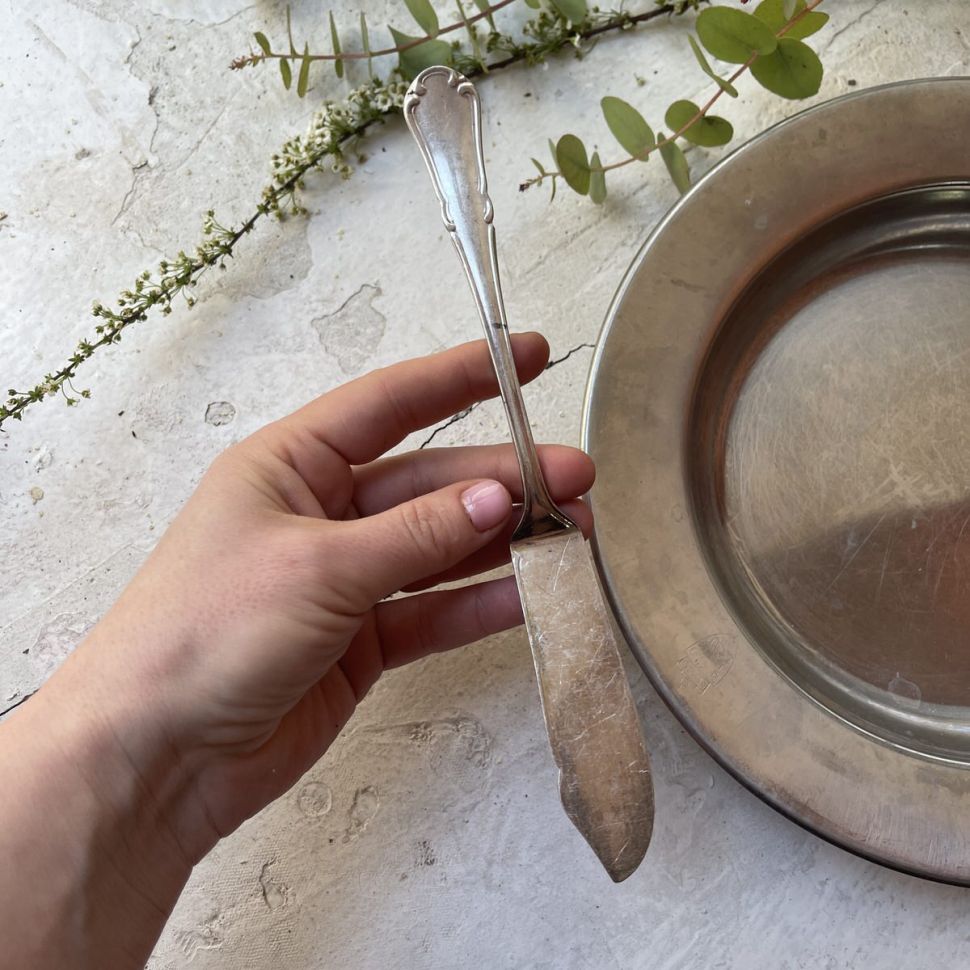 Нож для рыбы 22 см мельхиор