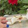 Розетка Royal Albert Old Country Roses 11 см Туфелька фарфор Англия